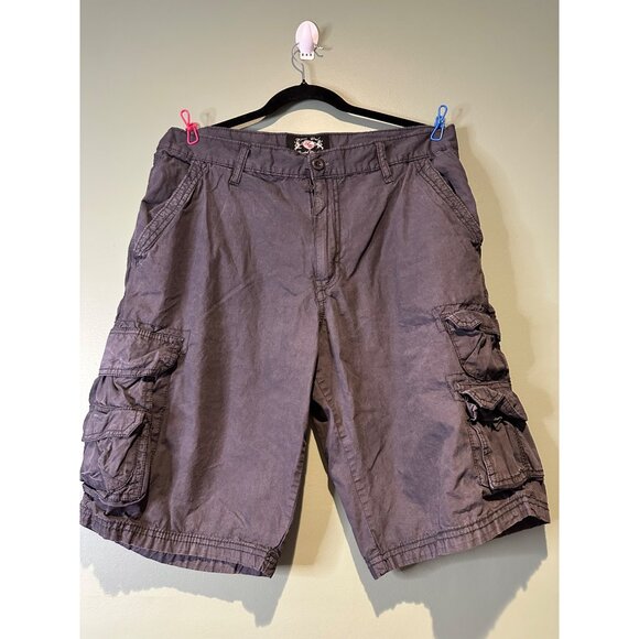 Men’s Cargo Shorts Size 34 Navy Blue Size 34 100 % Cotton, hiking, golf - Picture 3 of 5